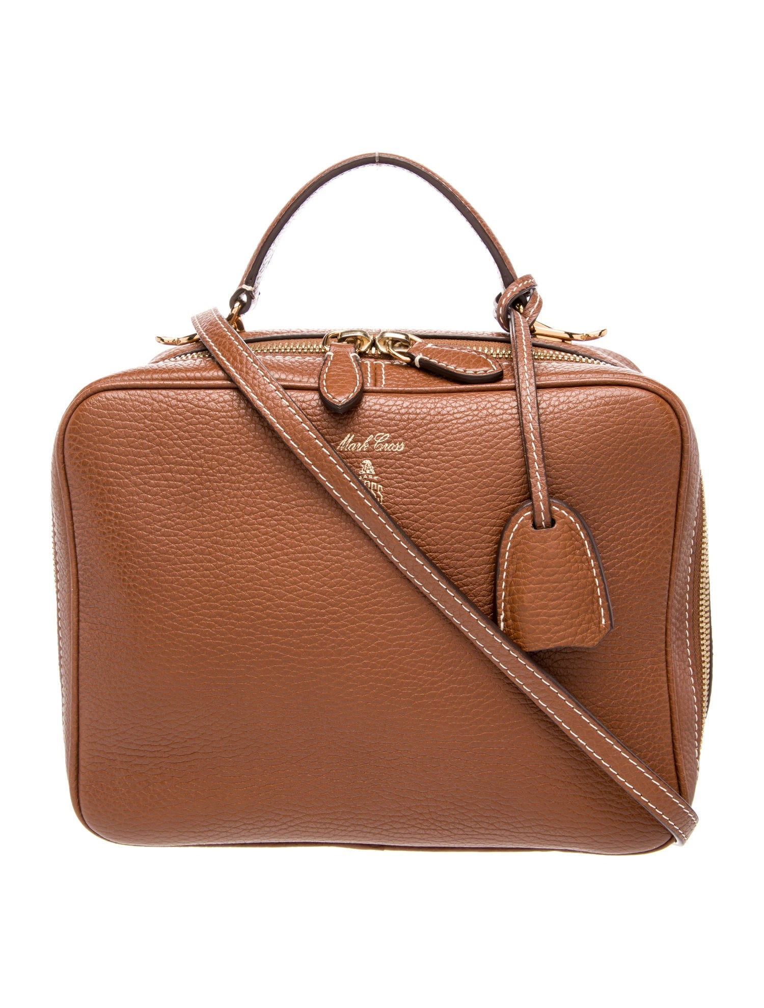 Mark Cross Leather Top Handle Bag