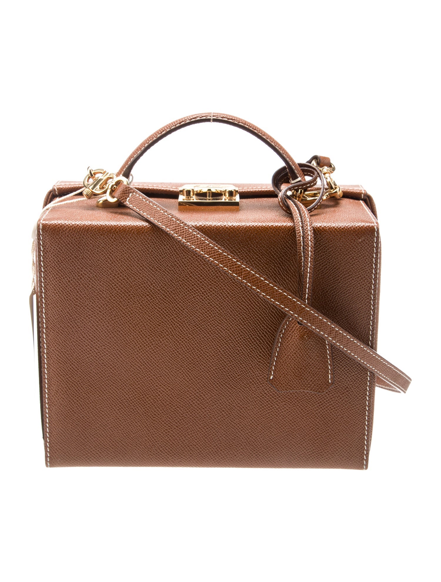 Mark Cross Leather Top Handle Bag