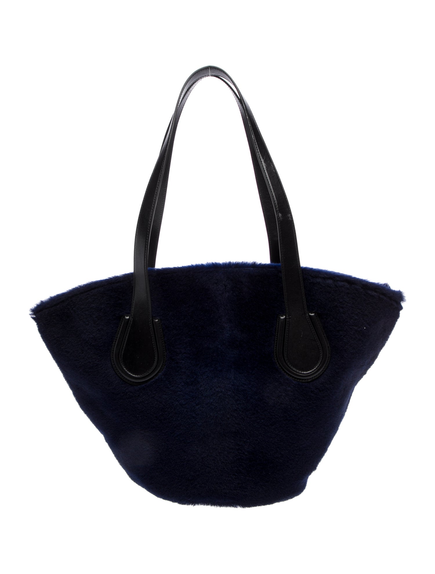Mark Cross Faux Fur Top Handle Bag