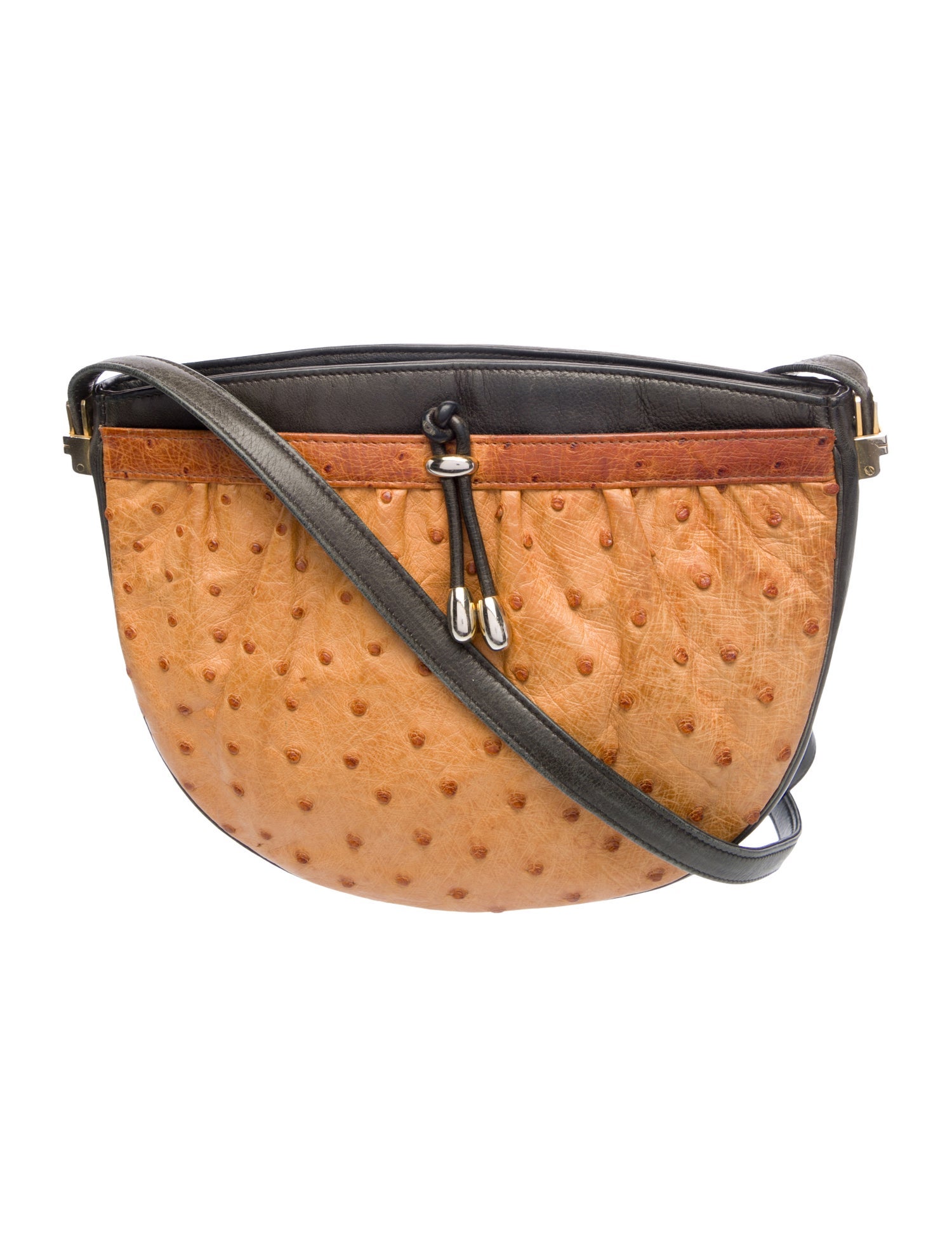 Mark Cross Ostrich Crossbody Bag Vintage
