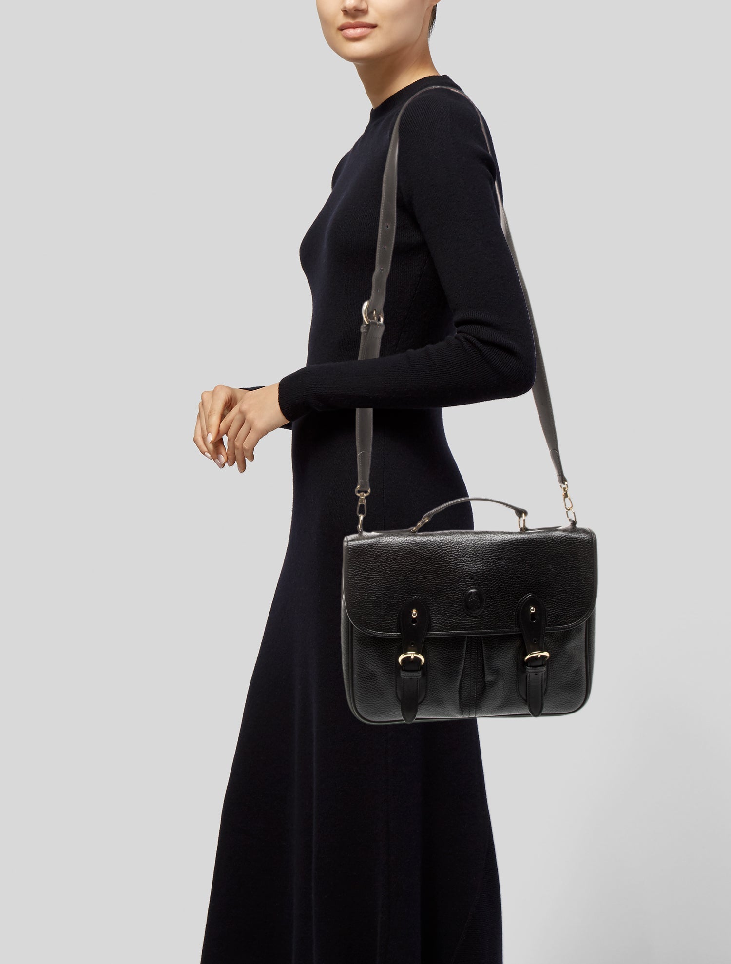 Mark Cross Leather Shoulder Bag