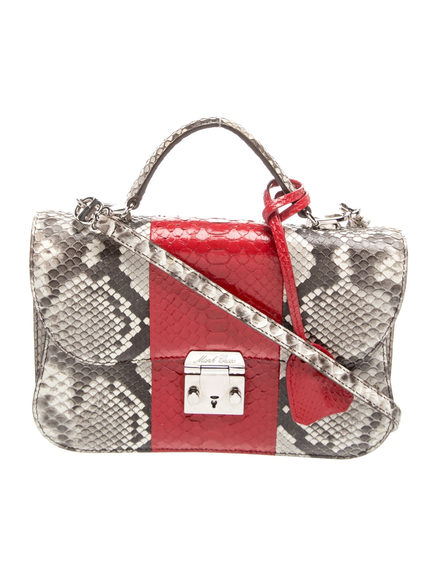Mark Cross Python Shoulder Bag