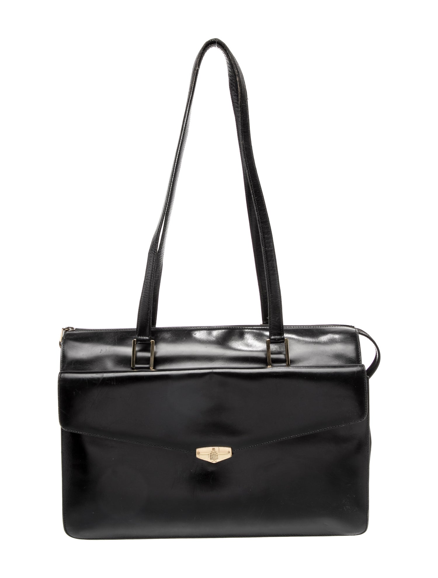 Mark Cross Patent Leather Shoulder Bag