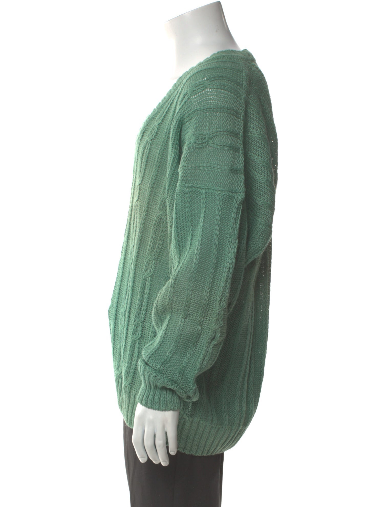 Mark Cross Linen V-Neck Pullover