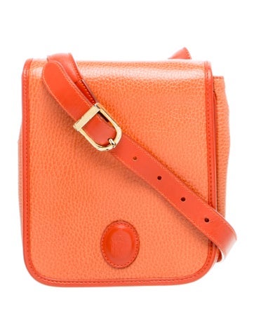 Pre-owned Mark Cross Leather Crossbody Bag In Orange
