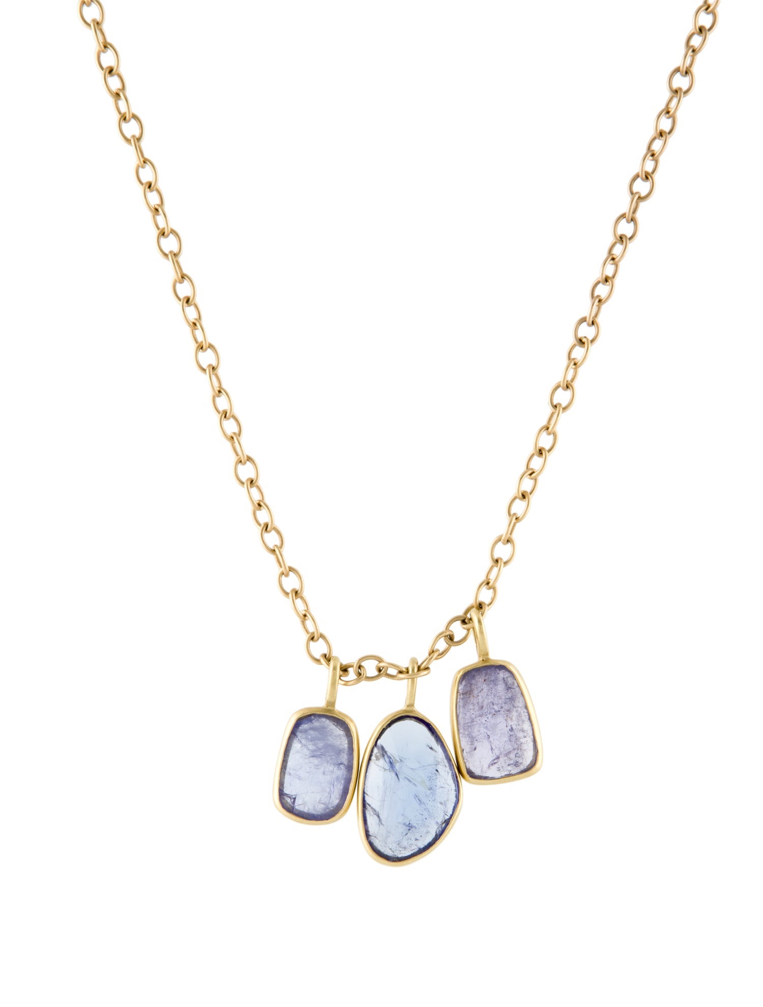 Me&Ro 18K Tanzanite Station Necklace