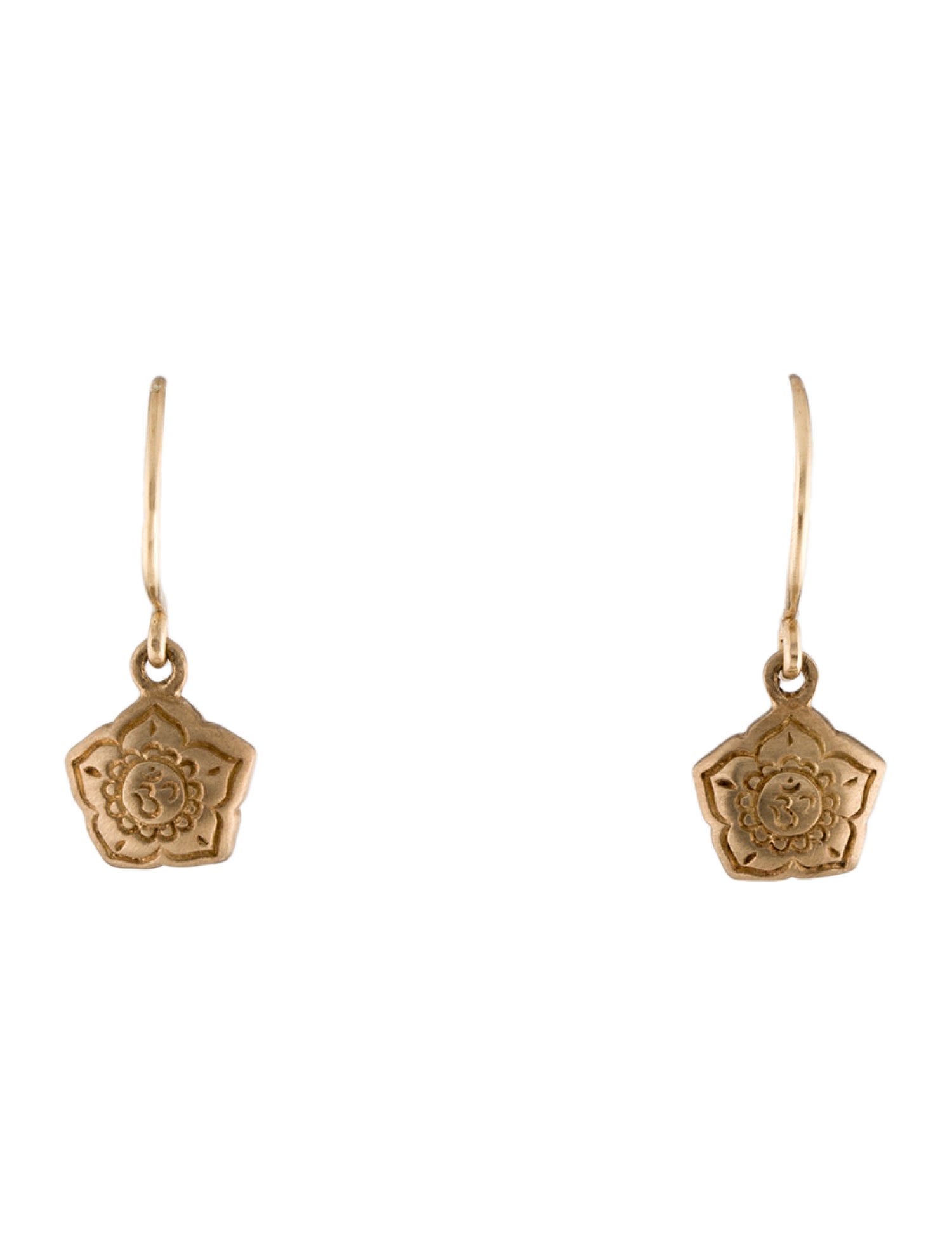 Me&Ro 'OM' Drop Earrings