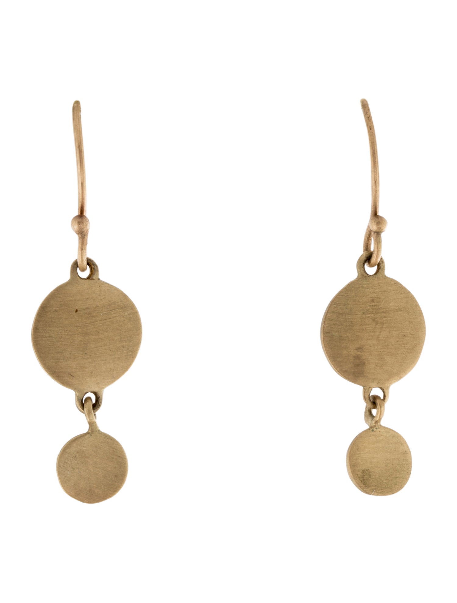 Me&Ro Disc Drop Earrings