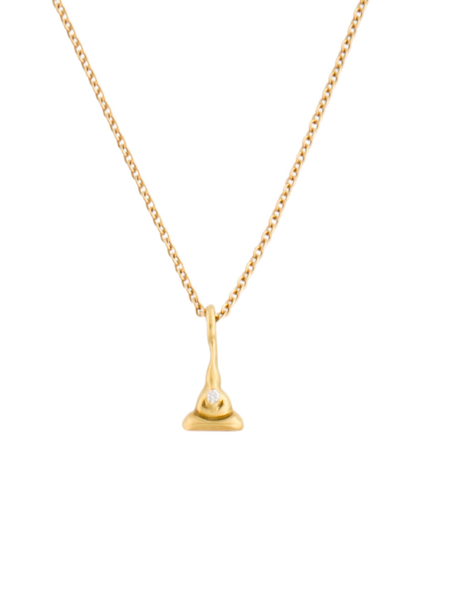 Me&Ro 18K Diamond Meditator Pendant Necklace