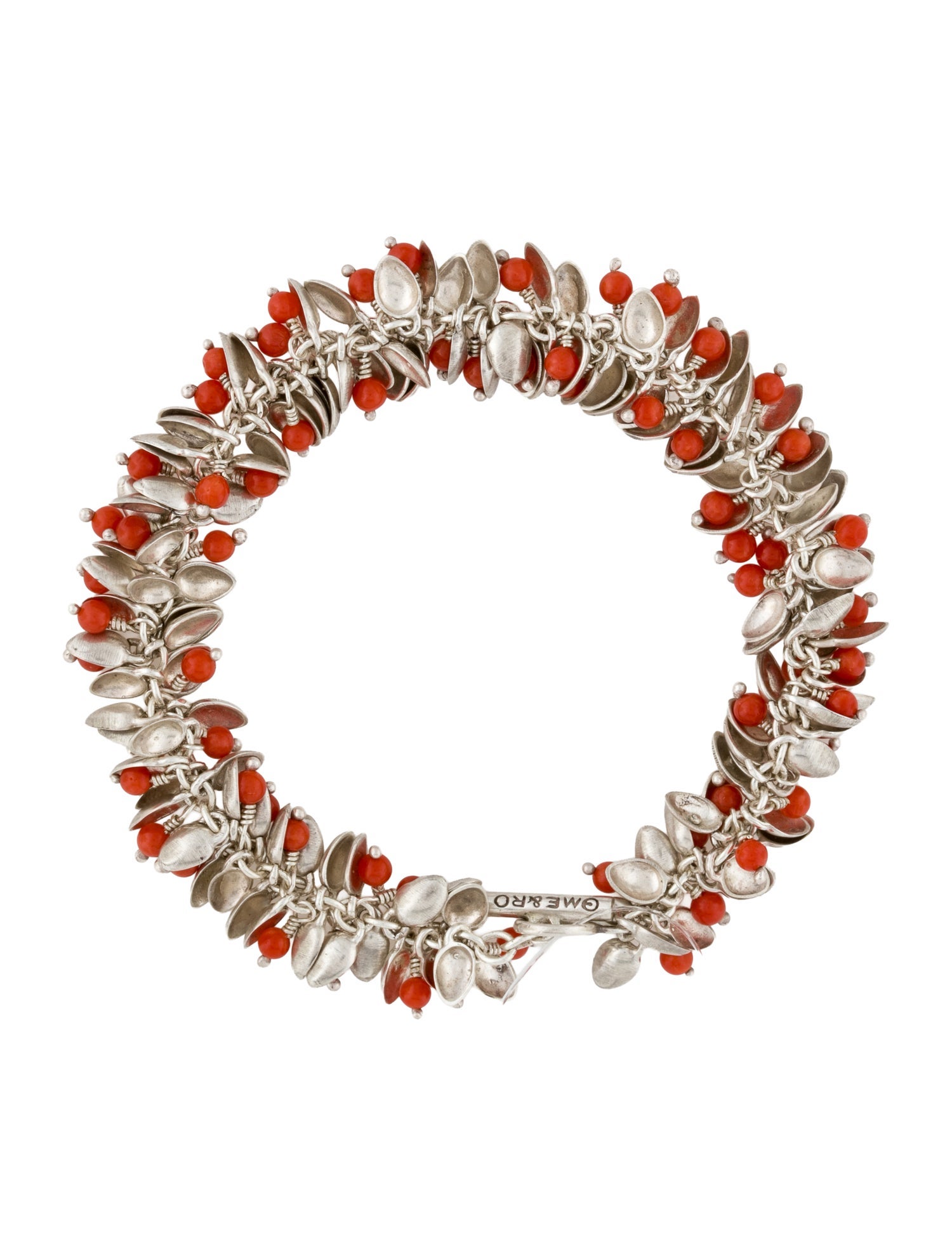 Me&Ro Coral Tiny Petal Bracelet