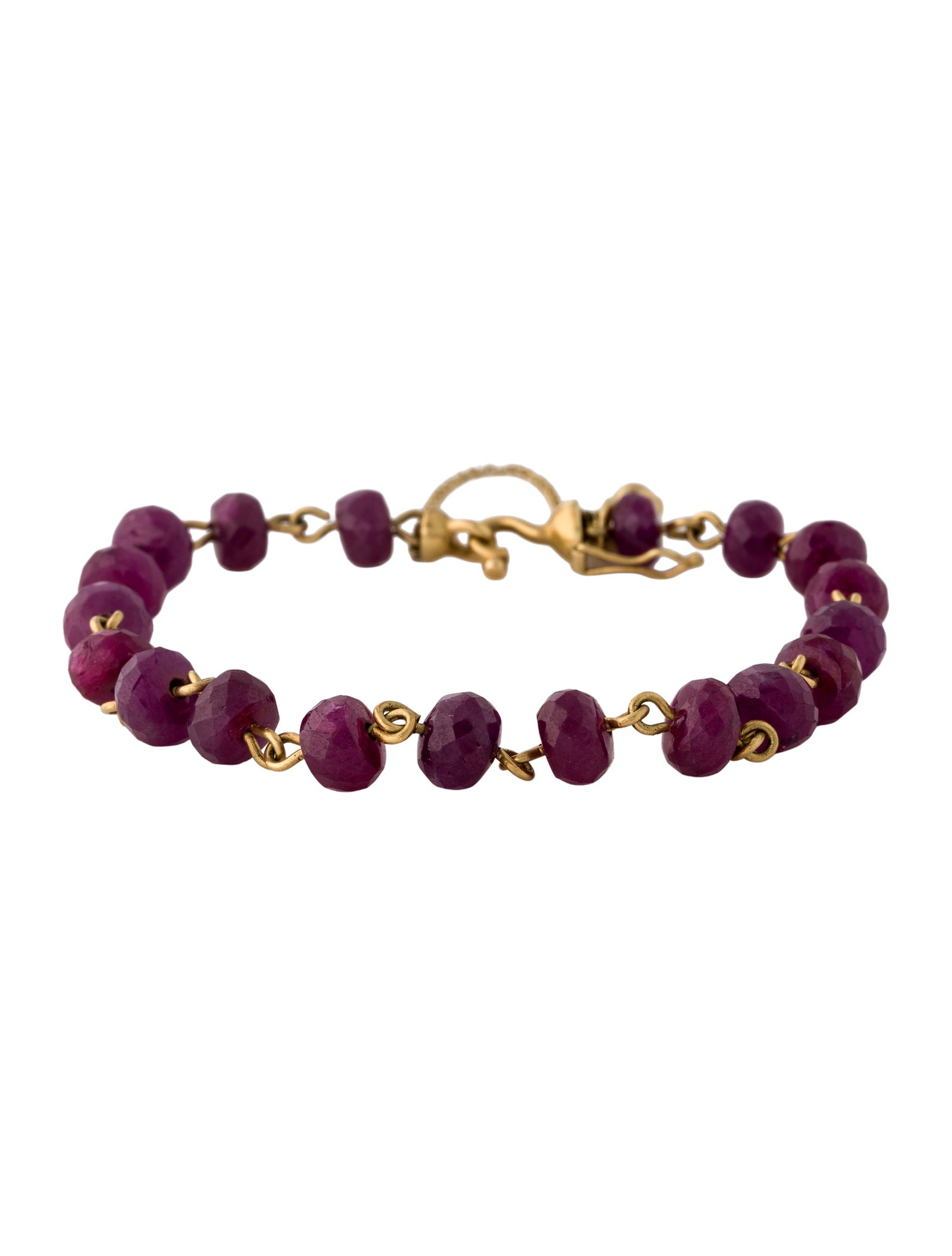 Me&Ro 18K Ruby Bead Bracelet