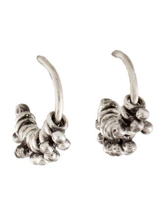 Me&Ro Tiny Jumpring With Ball Hoop Earrings