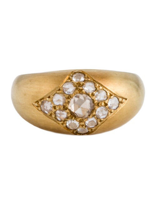 Me&Ro 18K Diamond Dome Ring