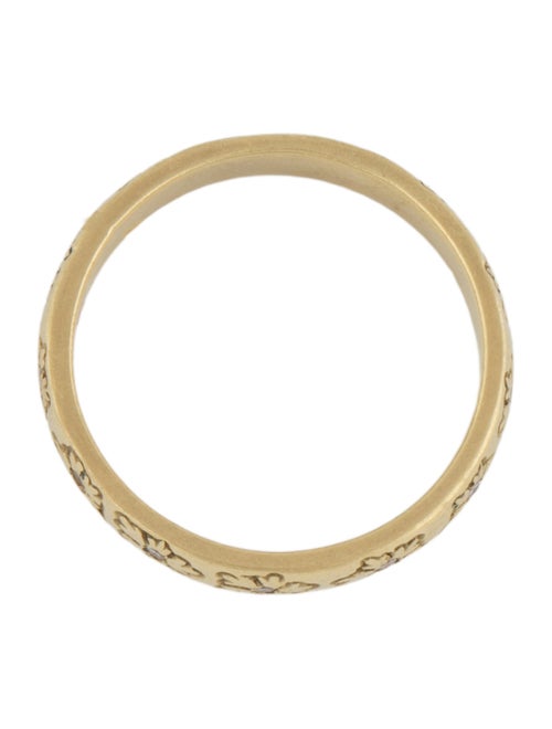 Me&Ro 18K Diamond Floral Band