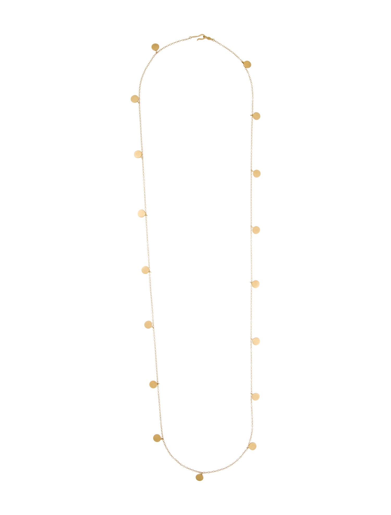 Me&Ro 18K Disc Long Station Necklace