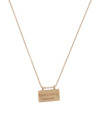 Me&Ro 10K 'Fearlessness' Pendant Necklace
