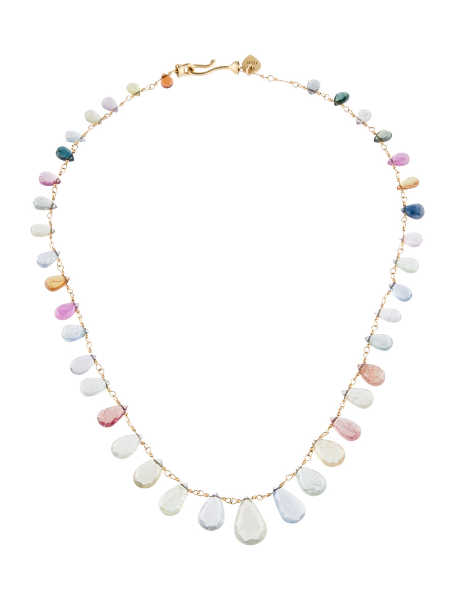 Me&Ro 18K Sapphire & Ruby Beaded Necklace