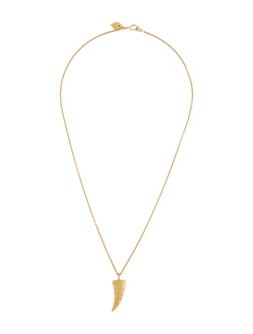 Me&Ro 18K Horn Pendant Necklace