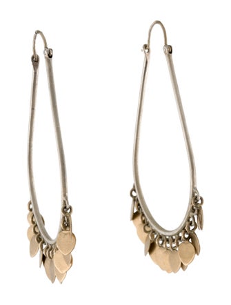 Me&Ro Medium Oval Lotus Petal Hoop Earrings