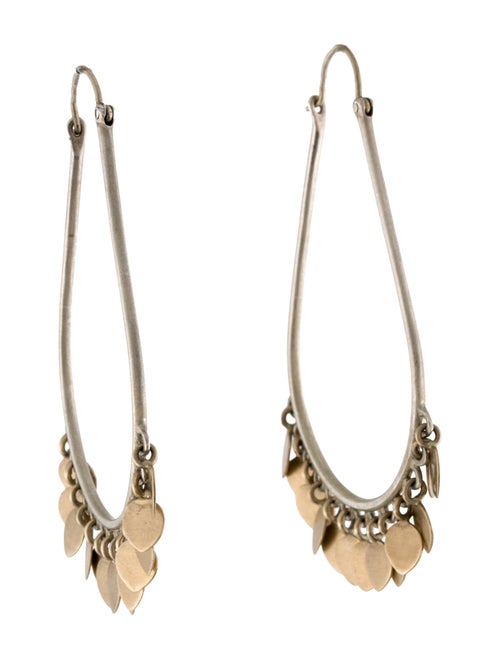 Me&Ro Medium Oval Lotus Petal Hoop Earrings