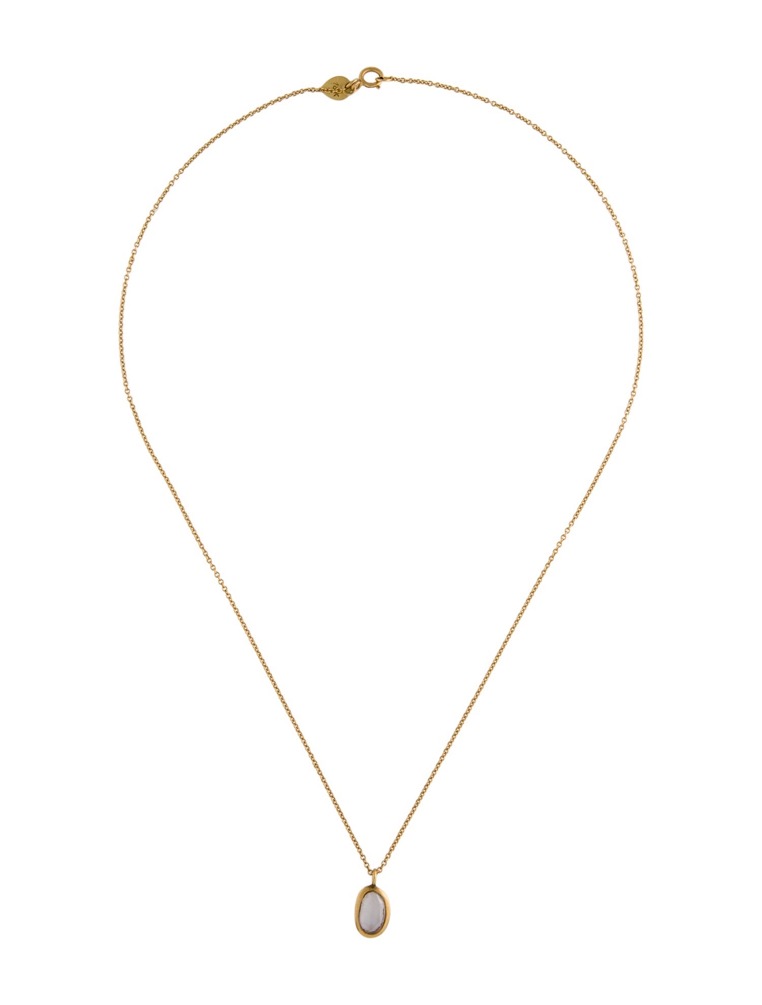 Me&Ro 18K Sapphire Pendant Necklace