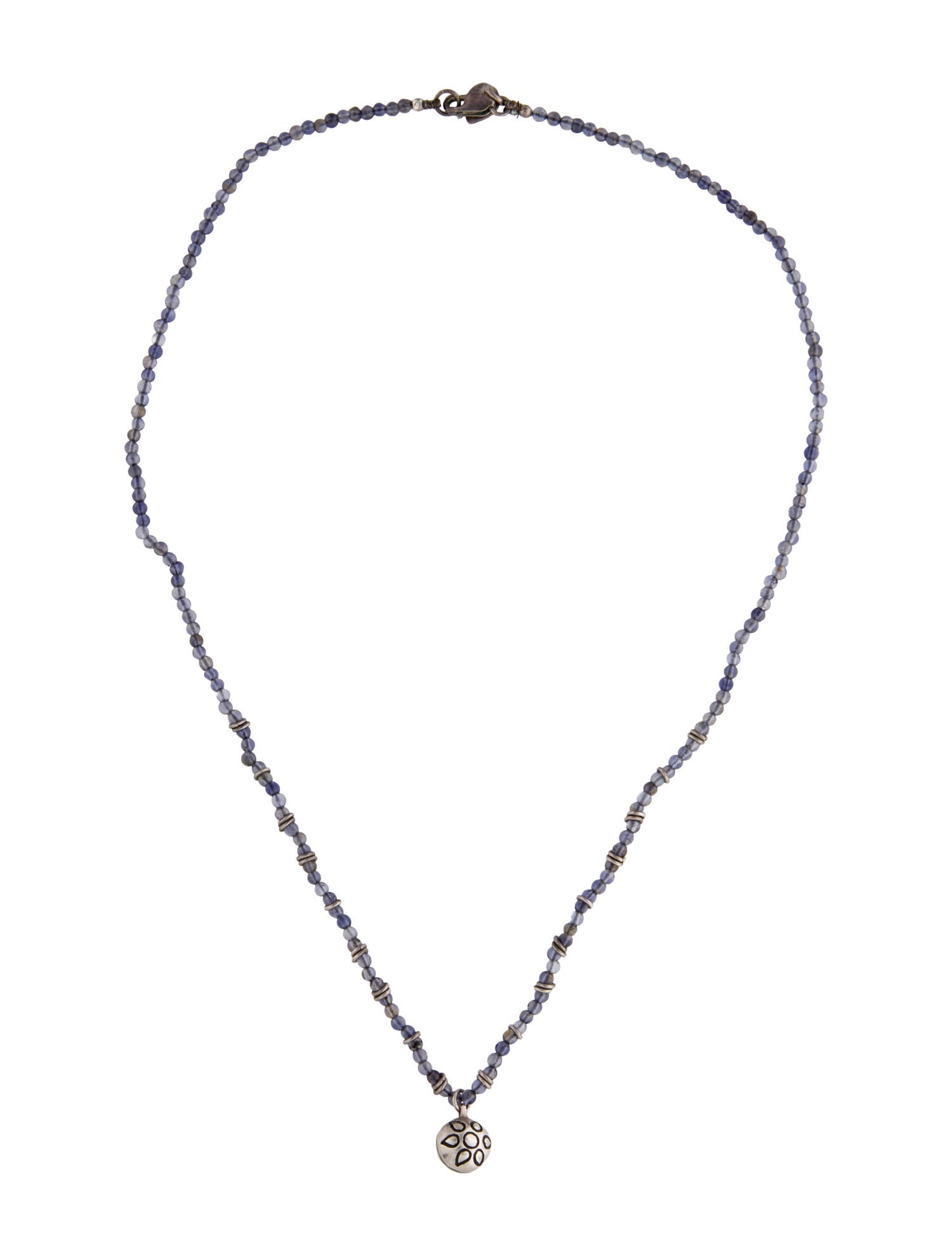 Me&Ro Iolite Beaded Flower Necklace