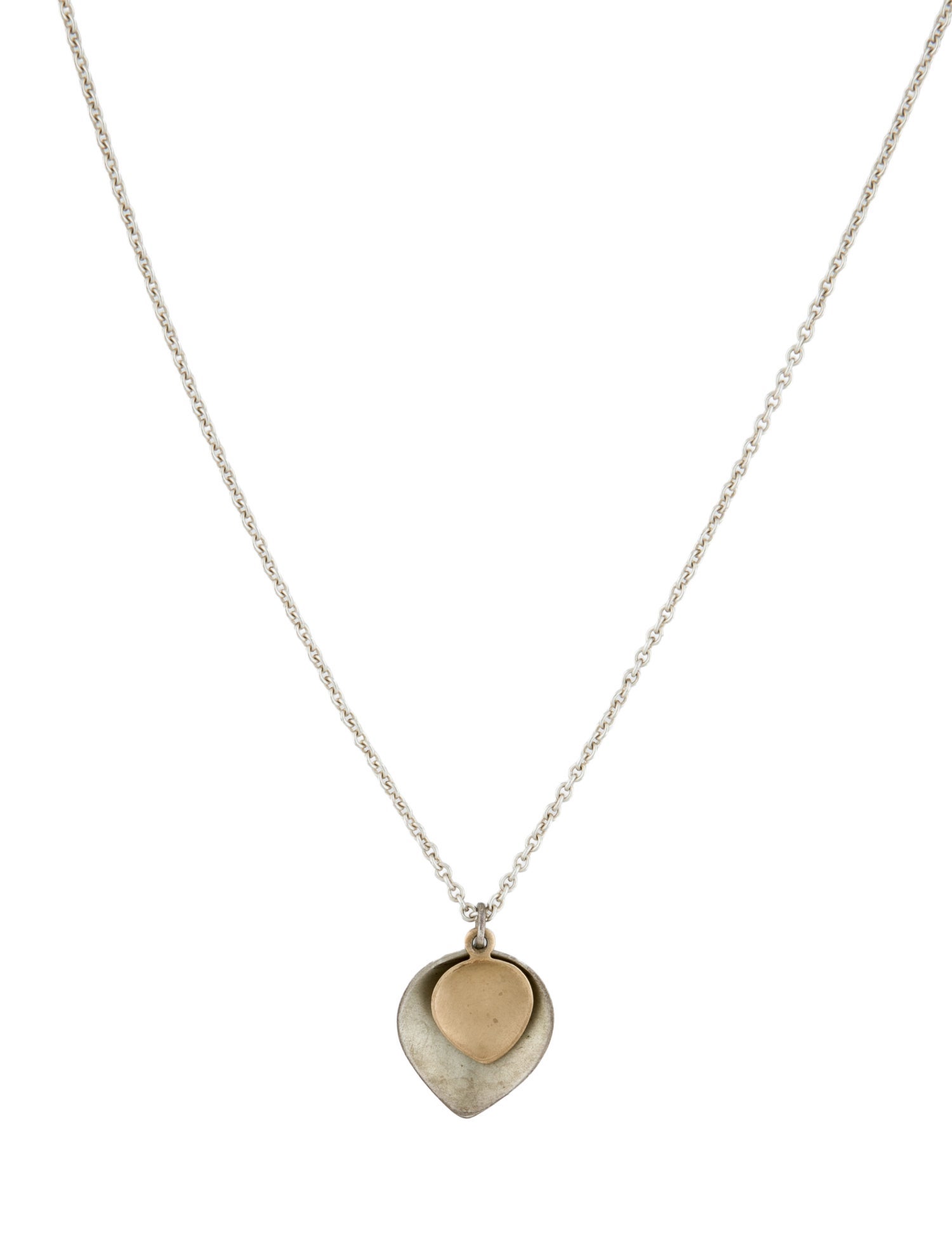 Me&Ro Large Double Lotus Petal Pendant Necklace