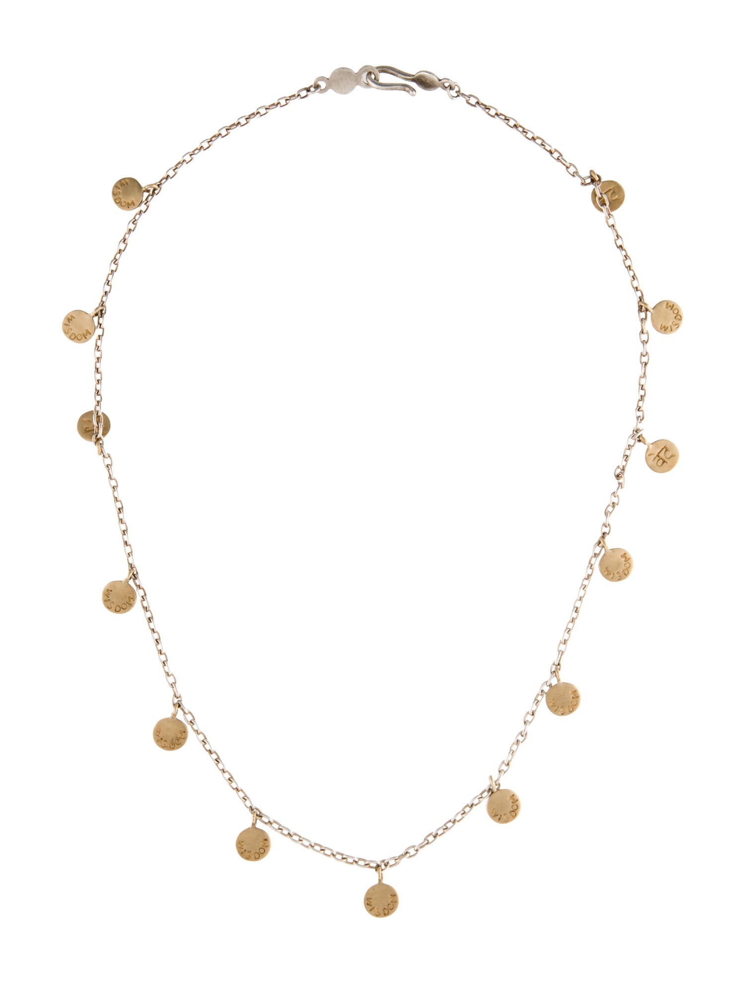 Me&Ro Two-Tone Wisdom Station Necklace