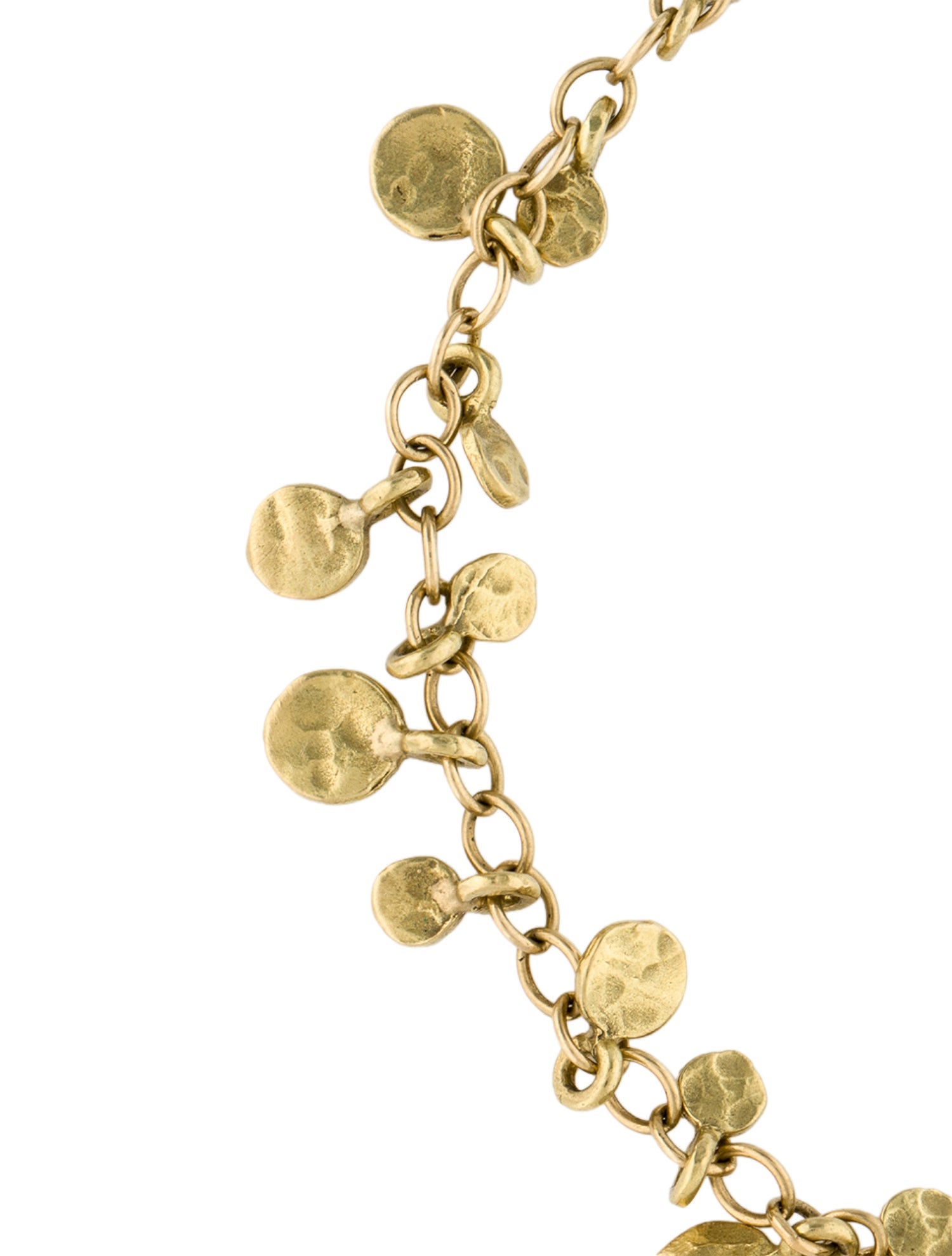 Me&Ro 18K Hammered Full Disc Bracelet