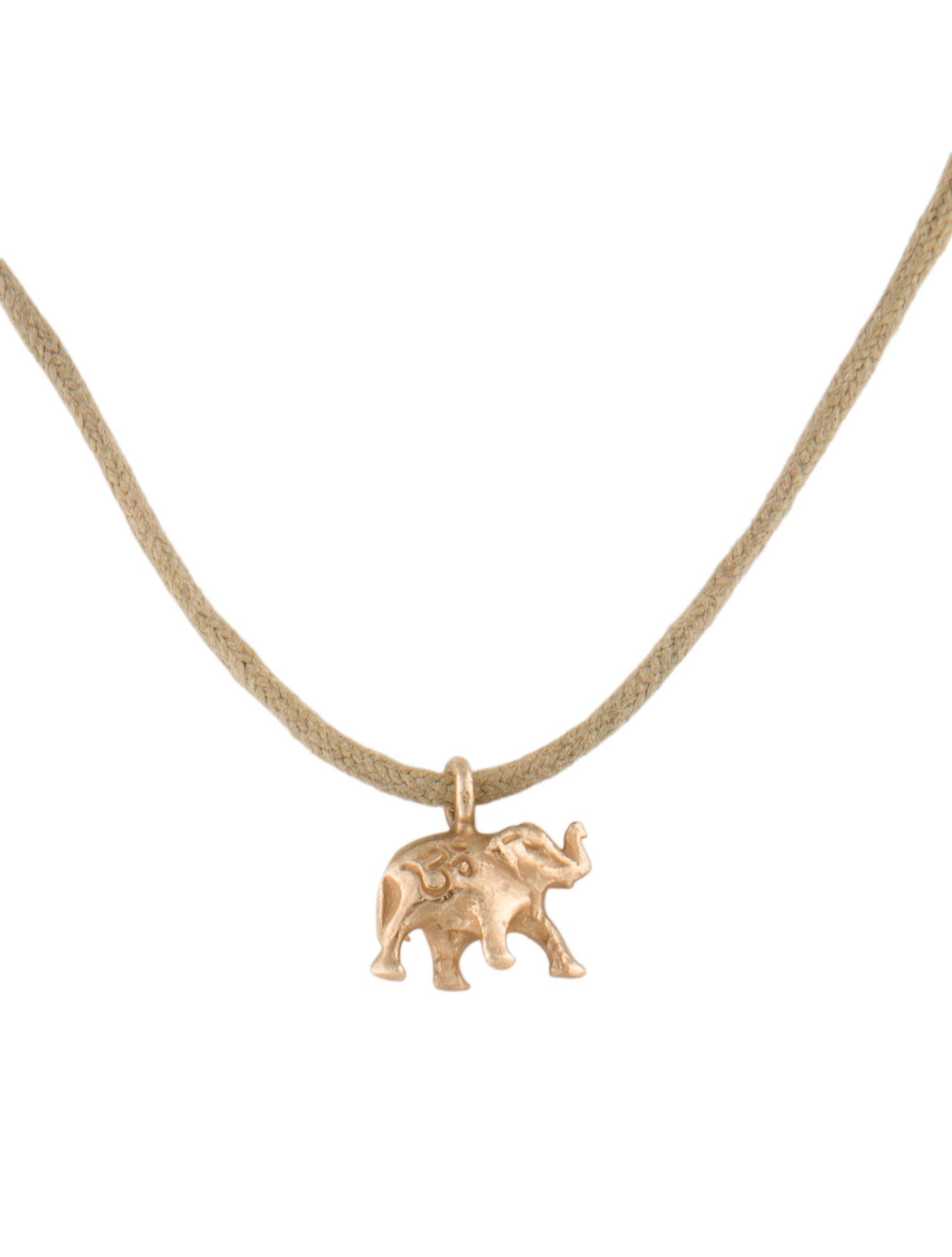 Me&Ro 10K Labradorite Elephant Pendant Necklace