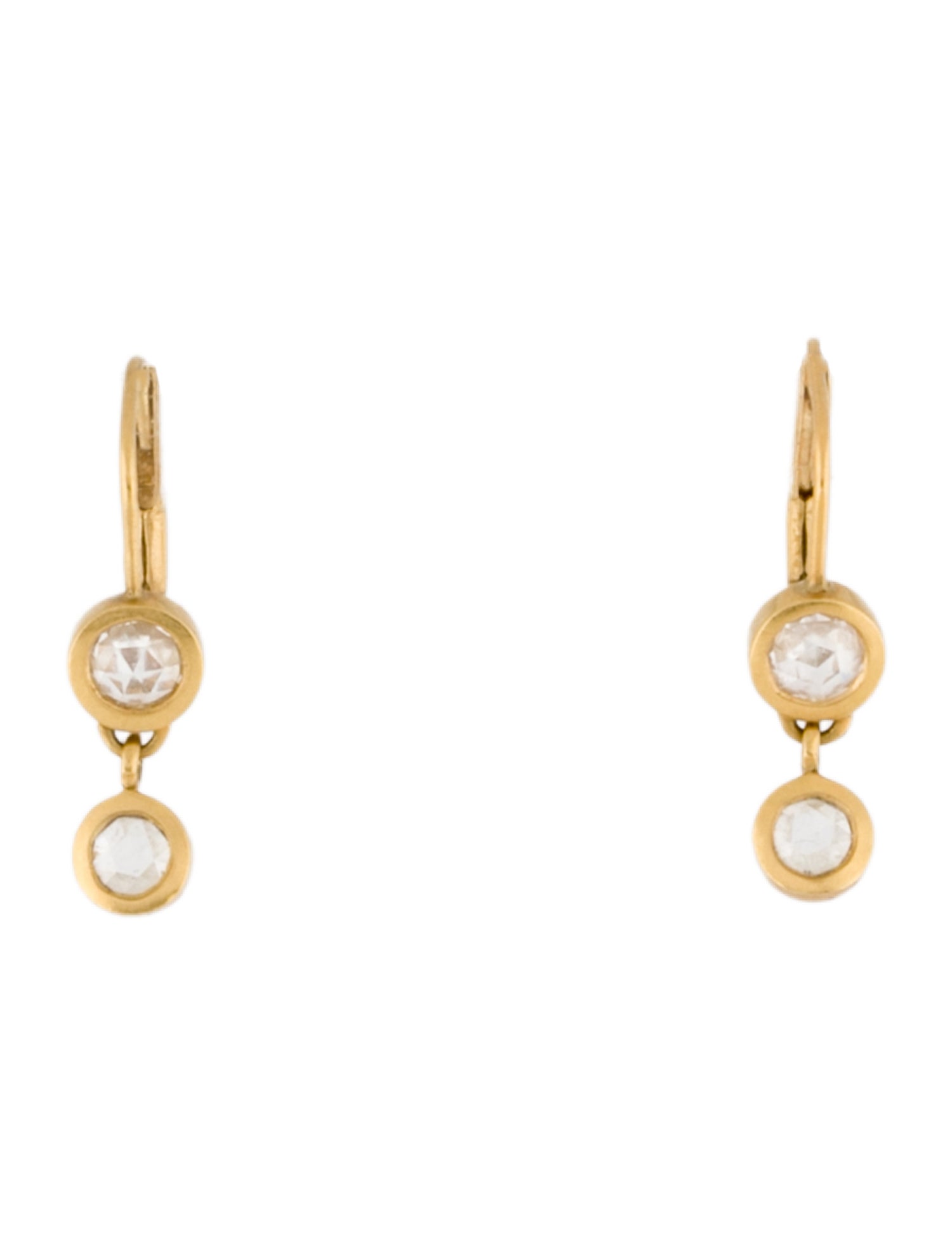 Me&Ro 18K Diamond Drop Earrings