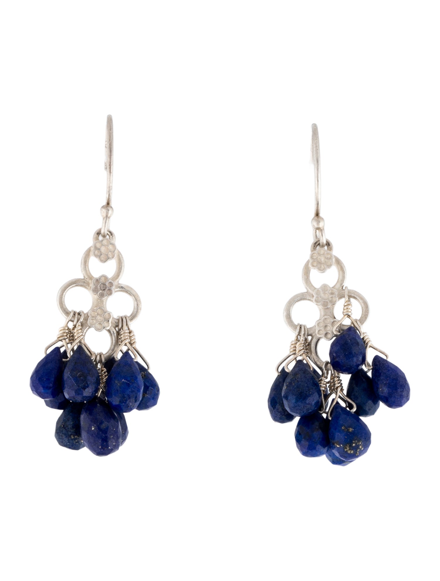 Me&Ro Lapis Lazuli Chandelier Earrings