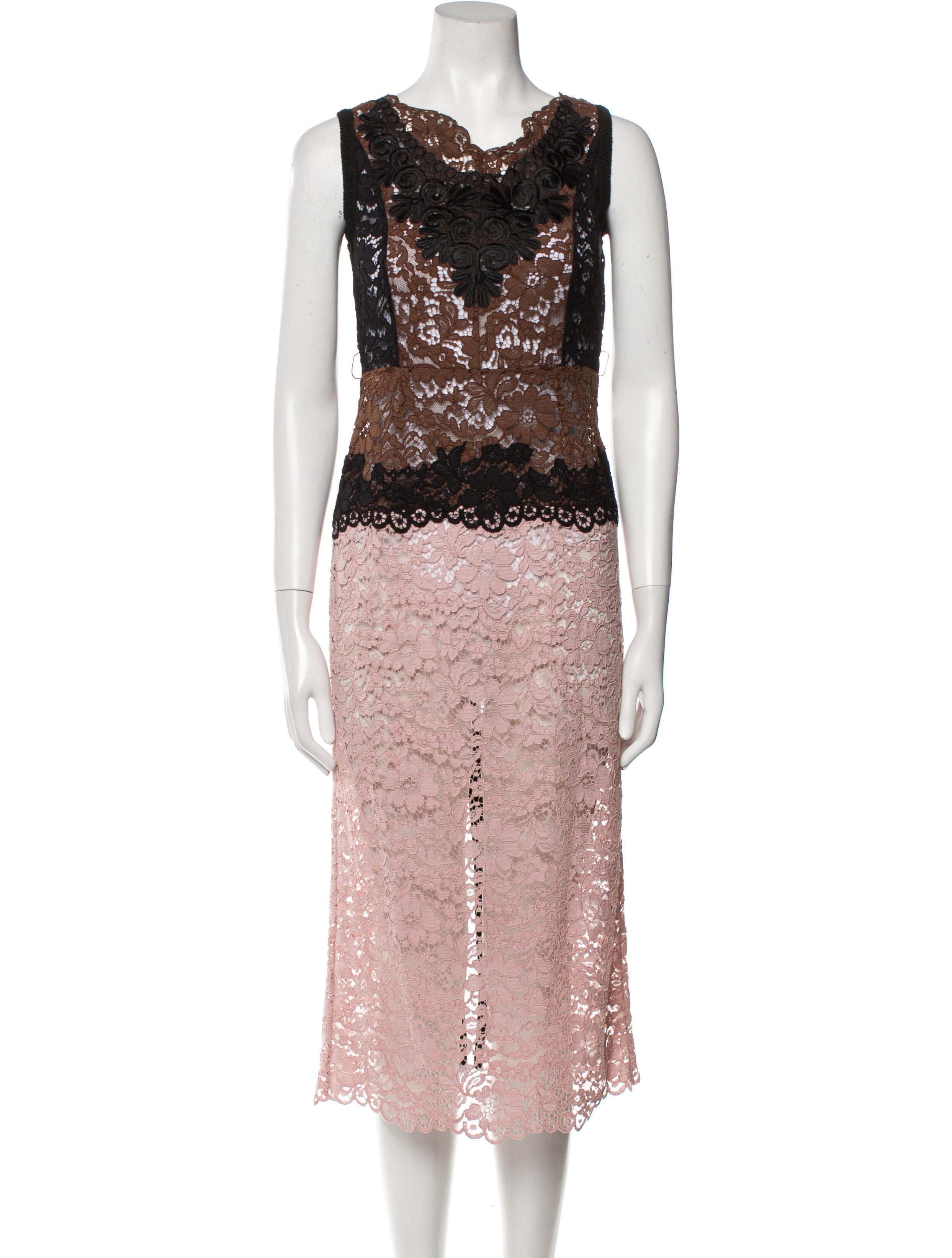 Antonio Marras Lace Pattern Midi Length Dress