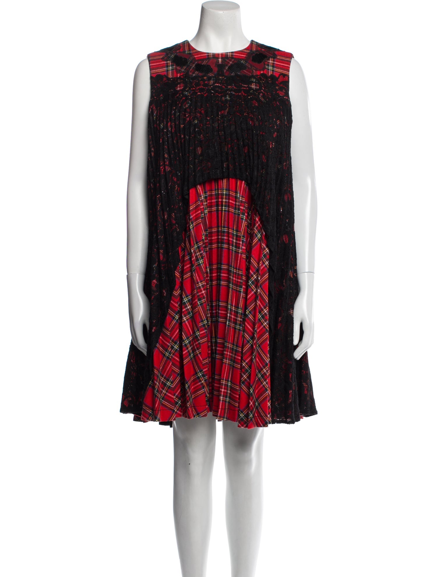 Antonio Marras Knee Length Plaid Dress