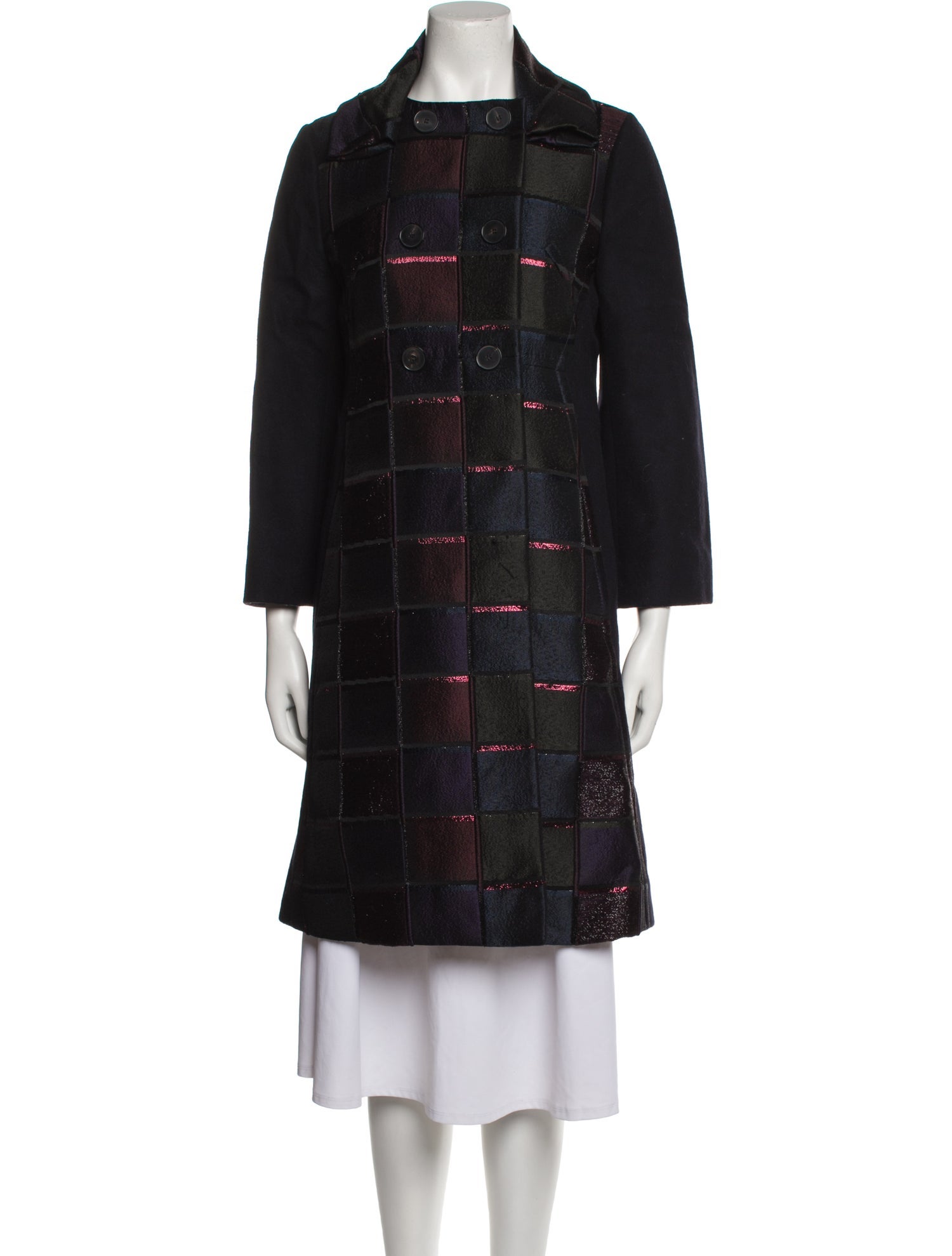 Antonio Marras Plaid Print Coat