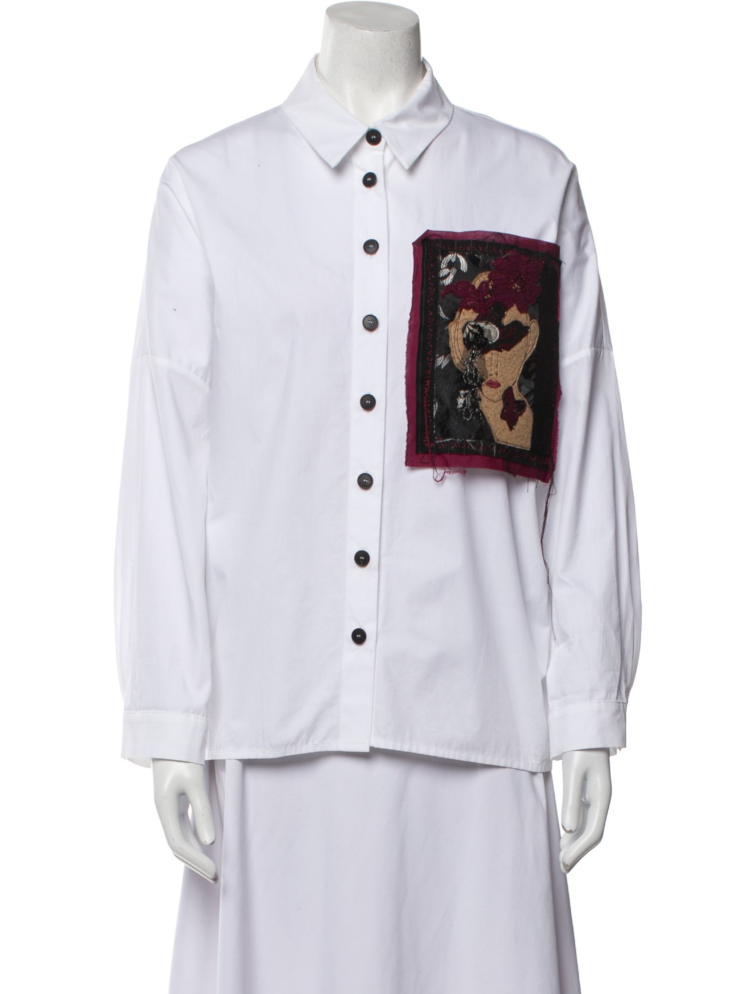 Antonio Marras Long Sleeve Button-Up Top