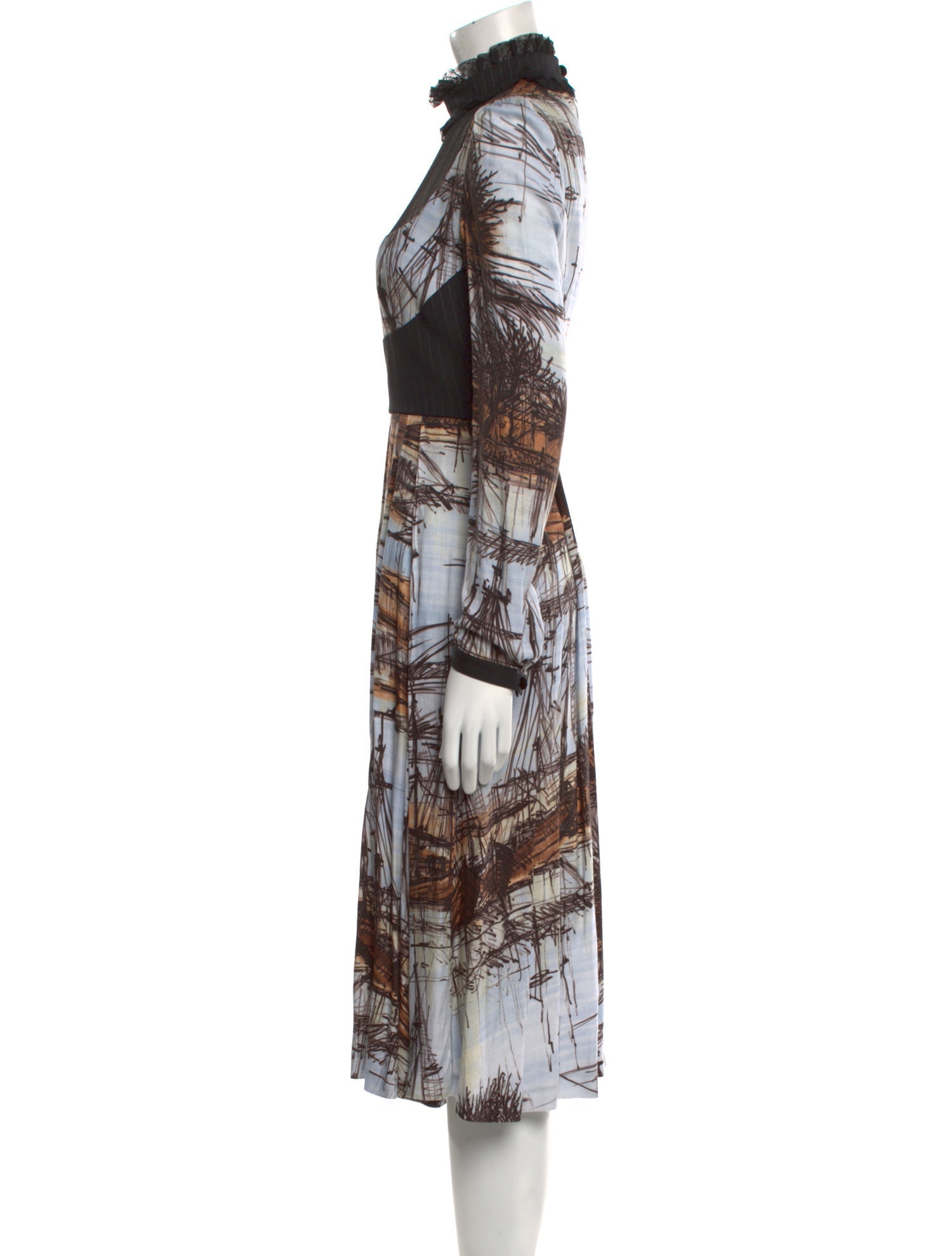 Antonio Marras Printed Midi Length Dress