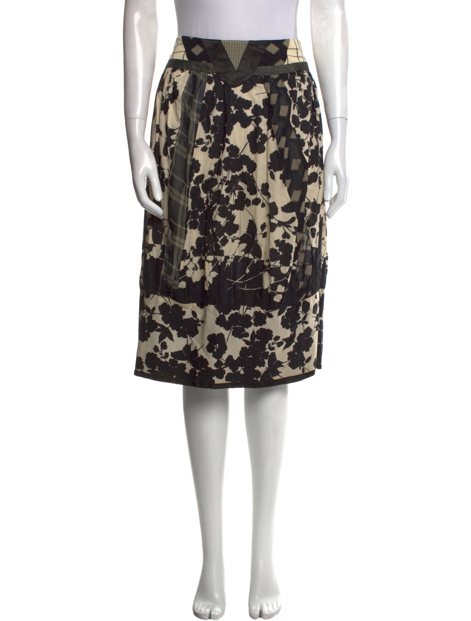 Antonio Marras Floral Print Knee-Length Skirt