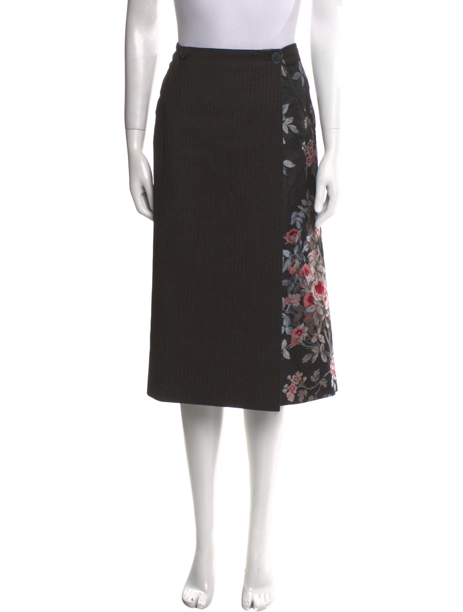 Antonio Marras Silk Knee-Length Skirt