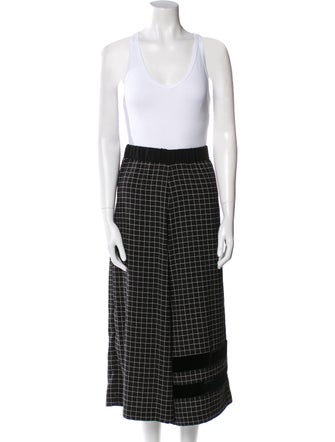 Antonio Marras Plaid Print Ruffle Embellishment Pantsuit