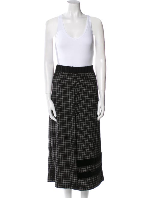 Antonio Marras Plaid Print Ruffle Embellishment Pantsuit