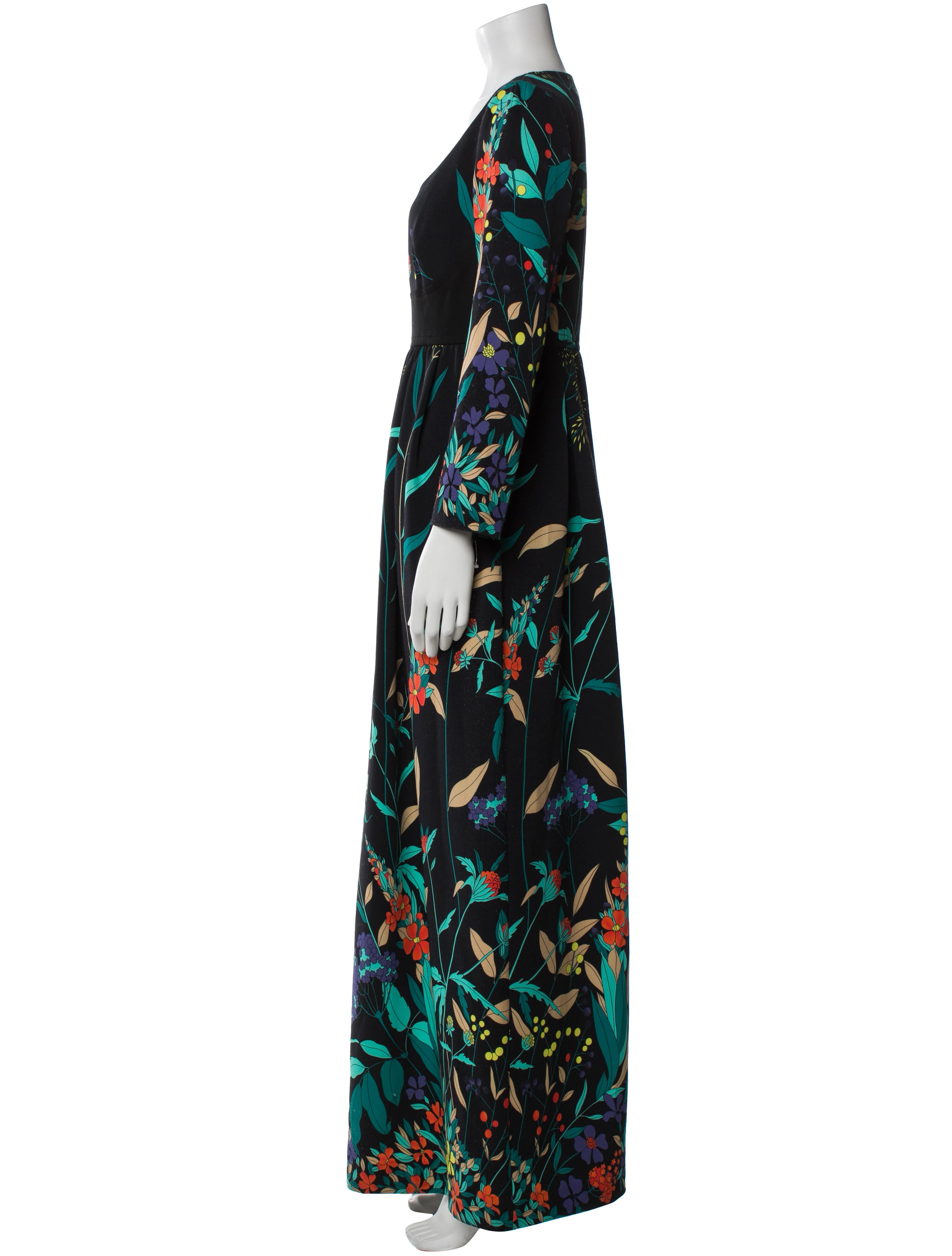 Antonio Marras Floral Print Long Dress