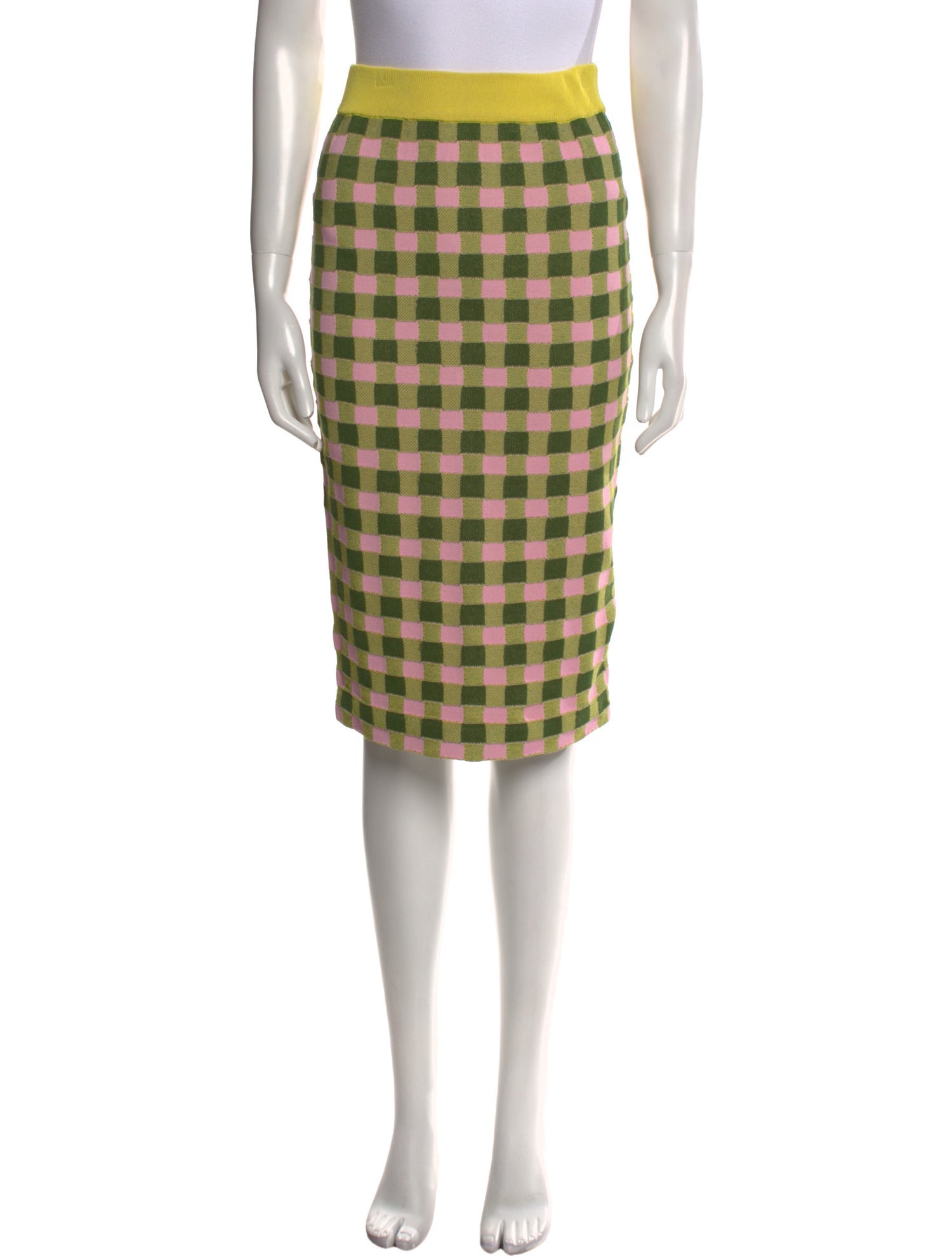 Antonio Marras Plaid Print Knee-Length Skirt