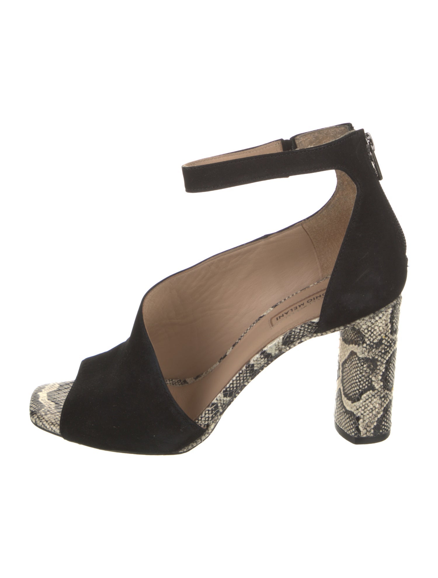 Antonio Marras Suede Printed Slingback Sandals