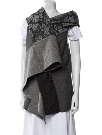 Antonio Marras Virgin Wool Floral Print Vest