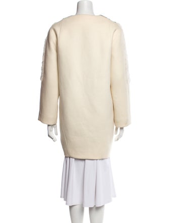 Antonio Marras Colorblock Pattern Fur Coat