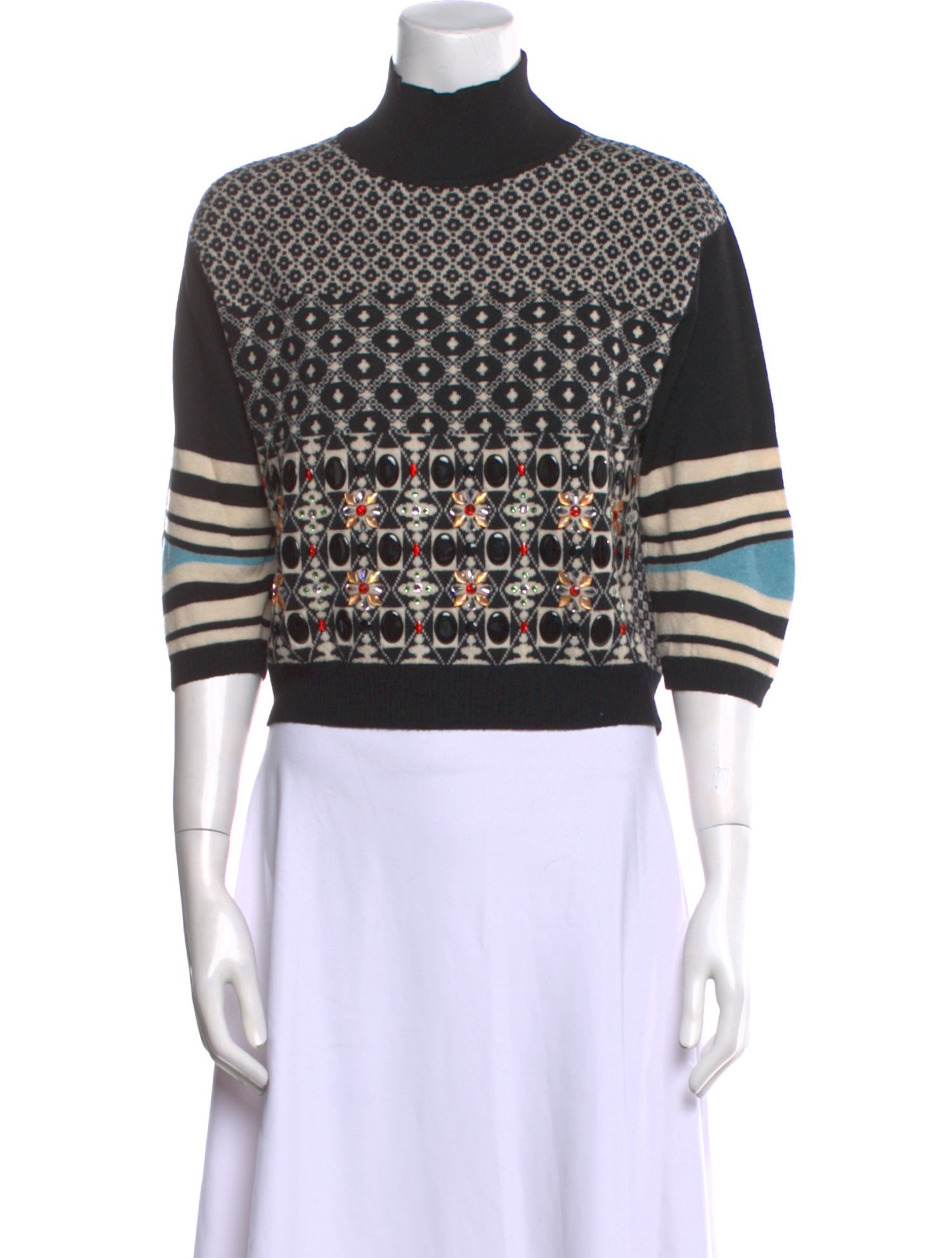 Antonio Marras Printed Turtleneck Sweater
