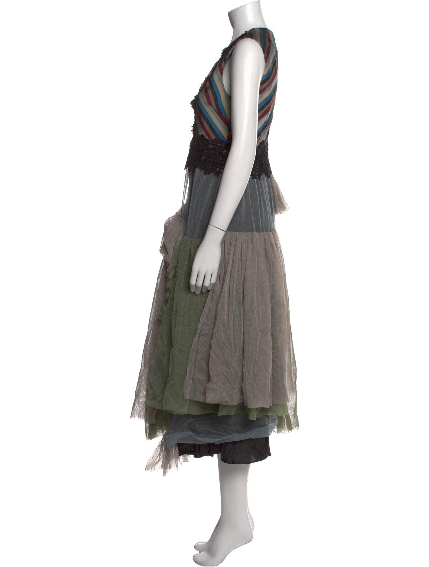 Antonio Marras Printed Long Dress