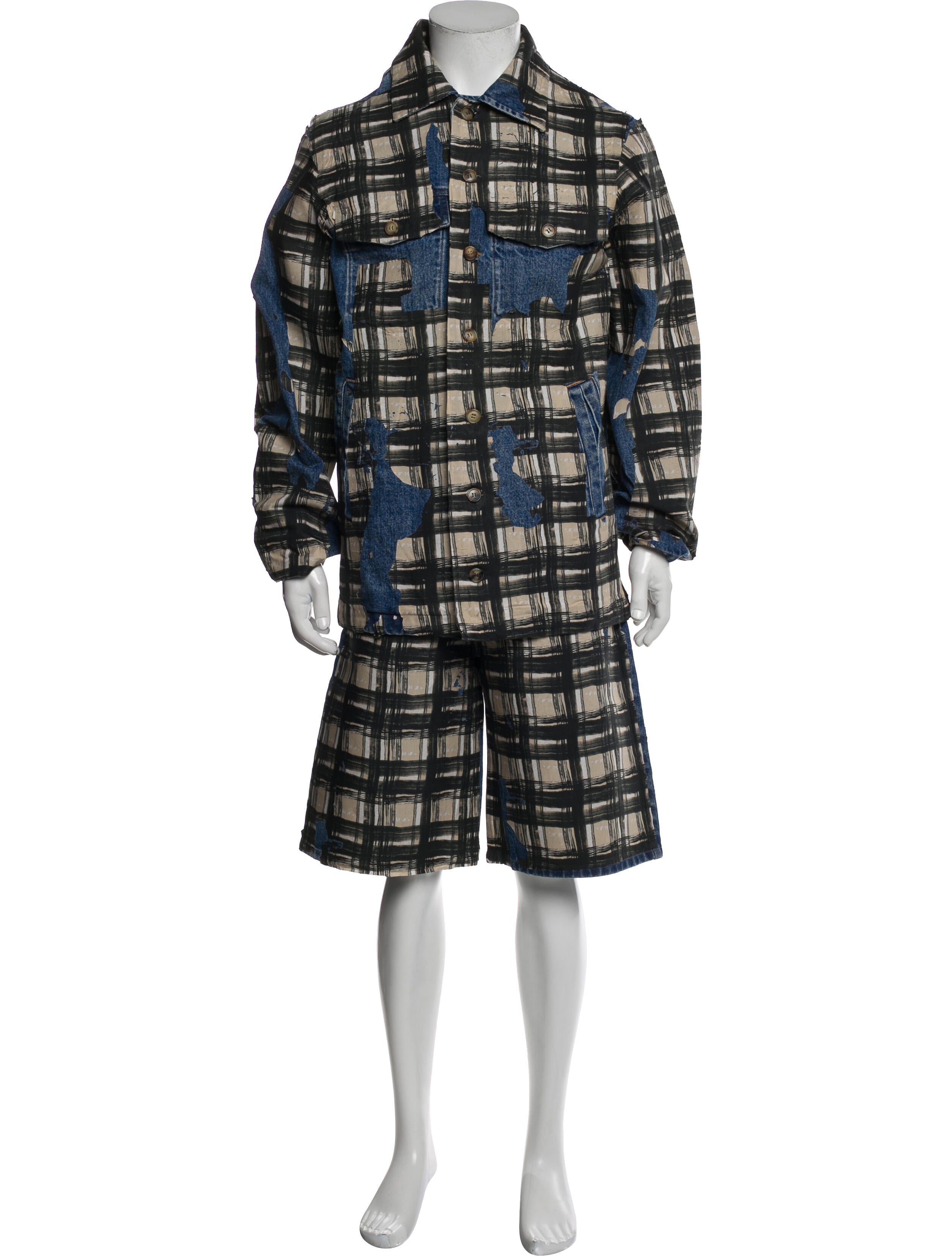 Antonio Marras Plaid Print Two-Piece Sport Coat