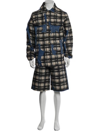 Antonio Marras Plaid Print Two-Piece Sport Coat